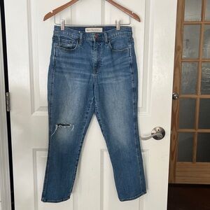 GAP Best Girlfriend Super High Rise Crop Jeans Size 28 Indigo